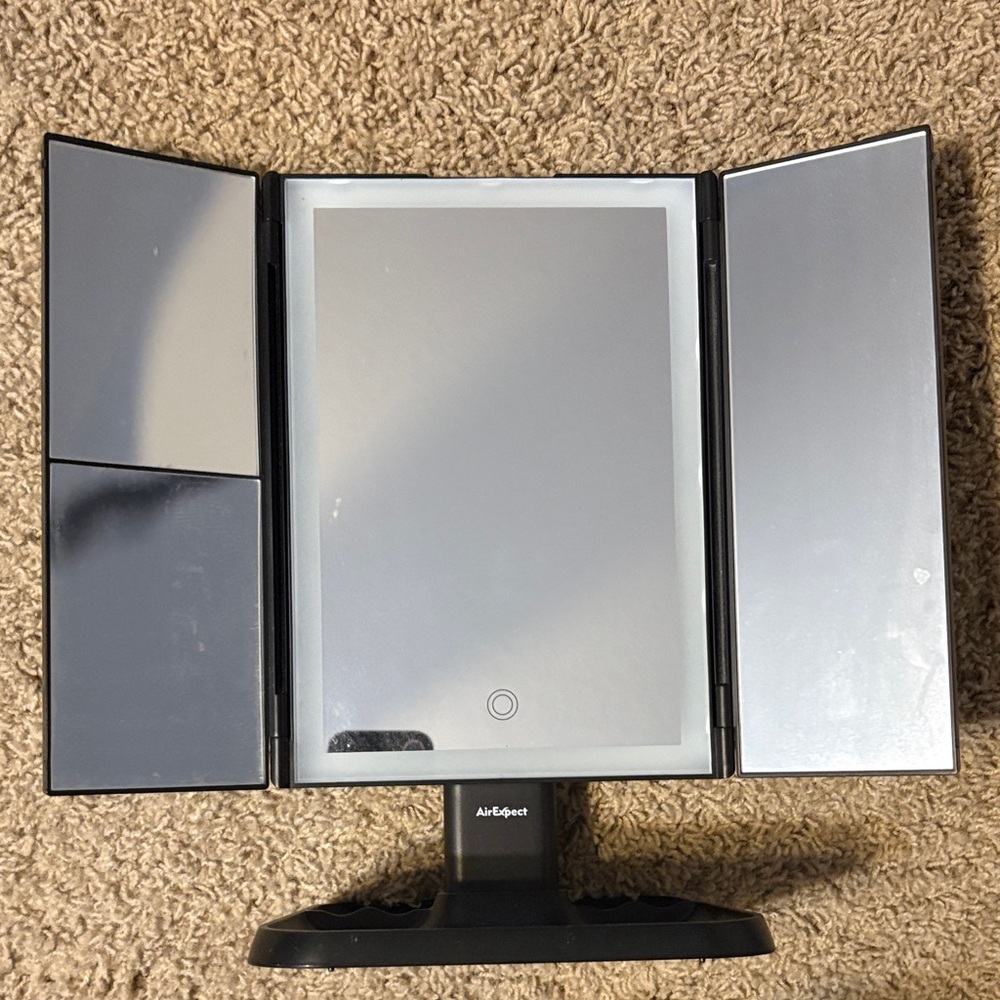 Tri-Fold LED Vanity Mirror
